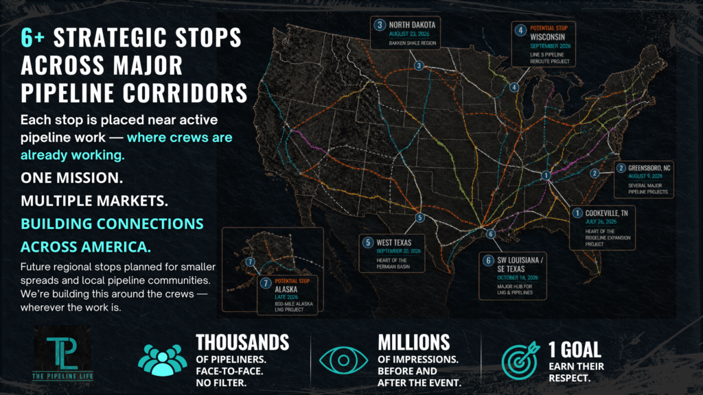 About The Pipeline Life Pipeliners Tour Map Locations