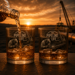 The Pipeline Life Whiskey Glass Pipeliner Father's Day